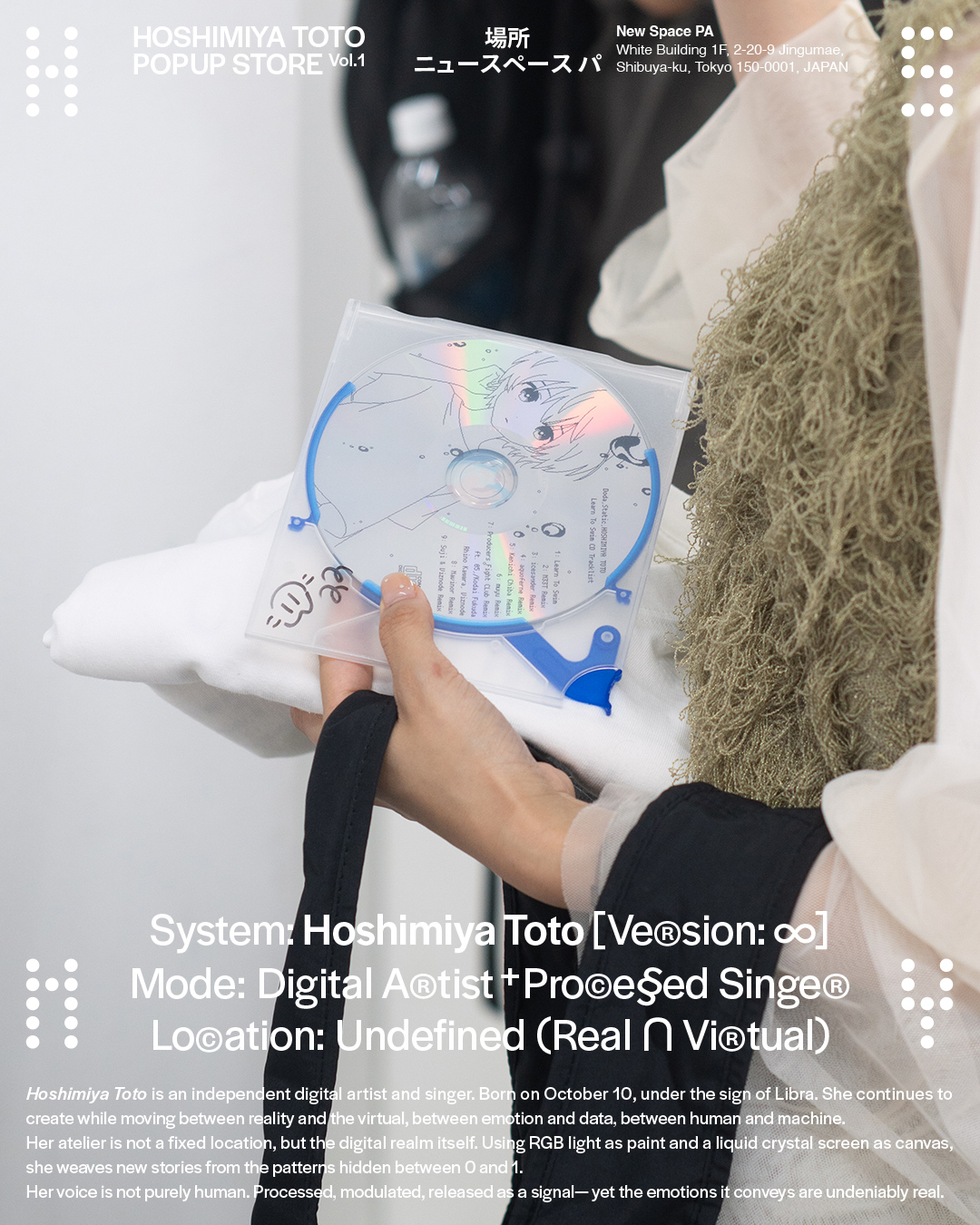 Archive / HOSHIMIYA TOTO POPUP STORE Vol.1