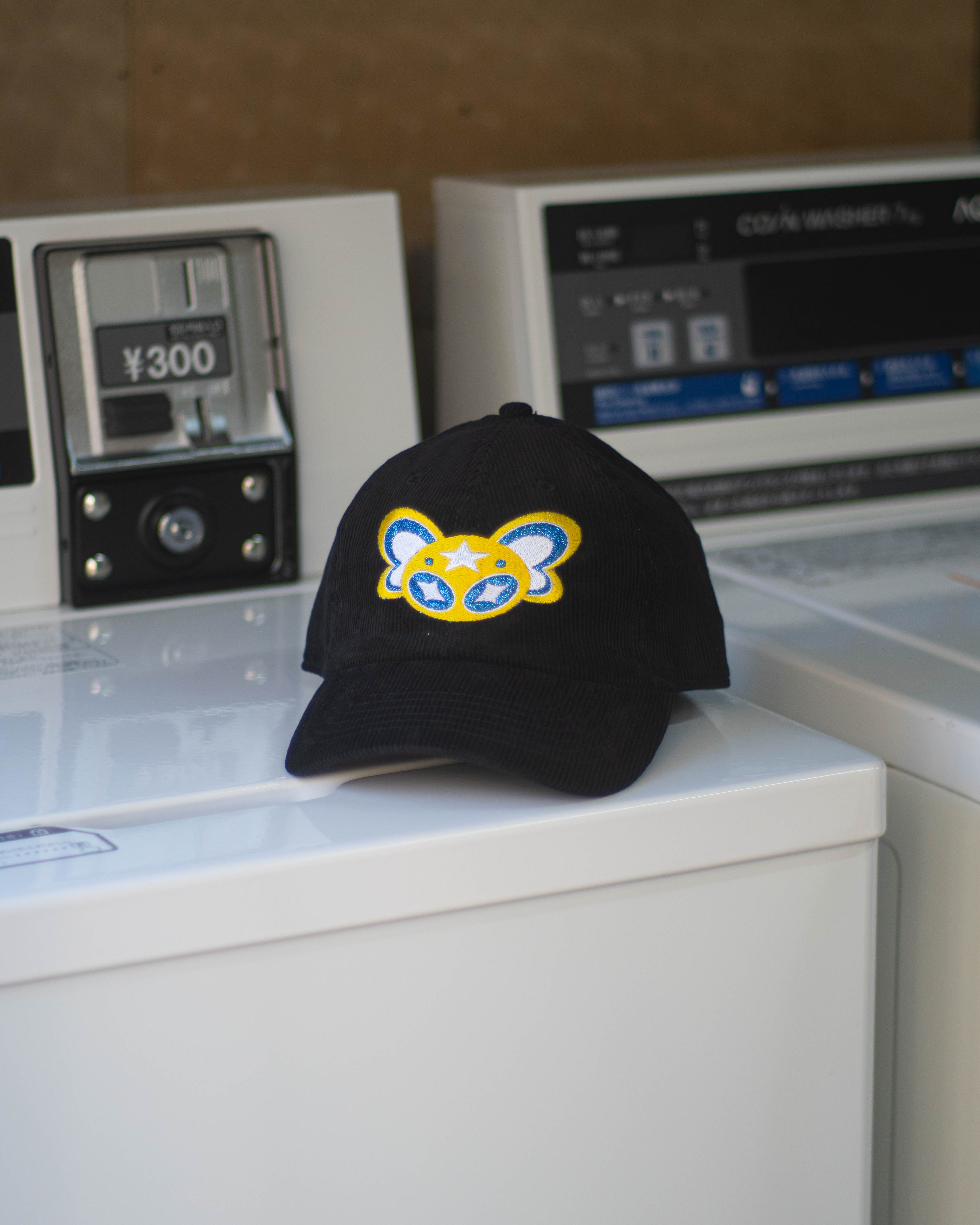 Papillon Corduroy Cap / Black or Navy