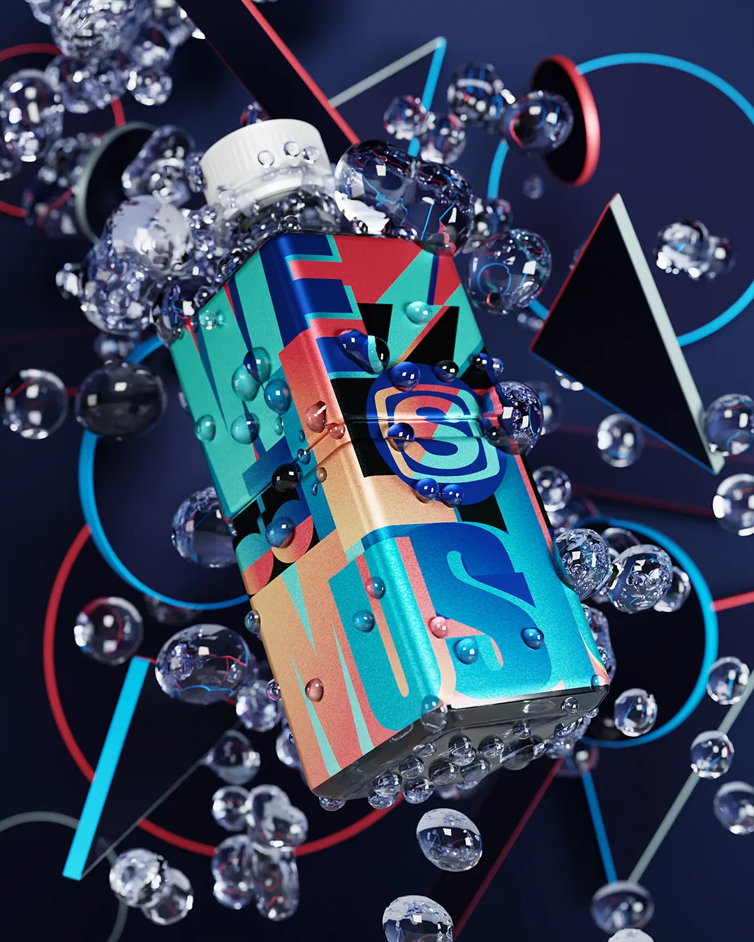 Space Shower TV Novelty Bottle