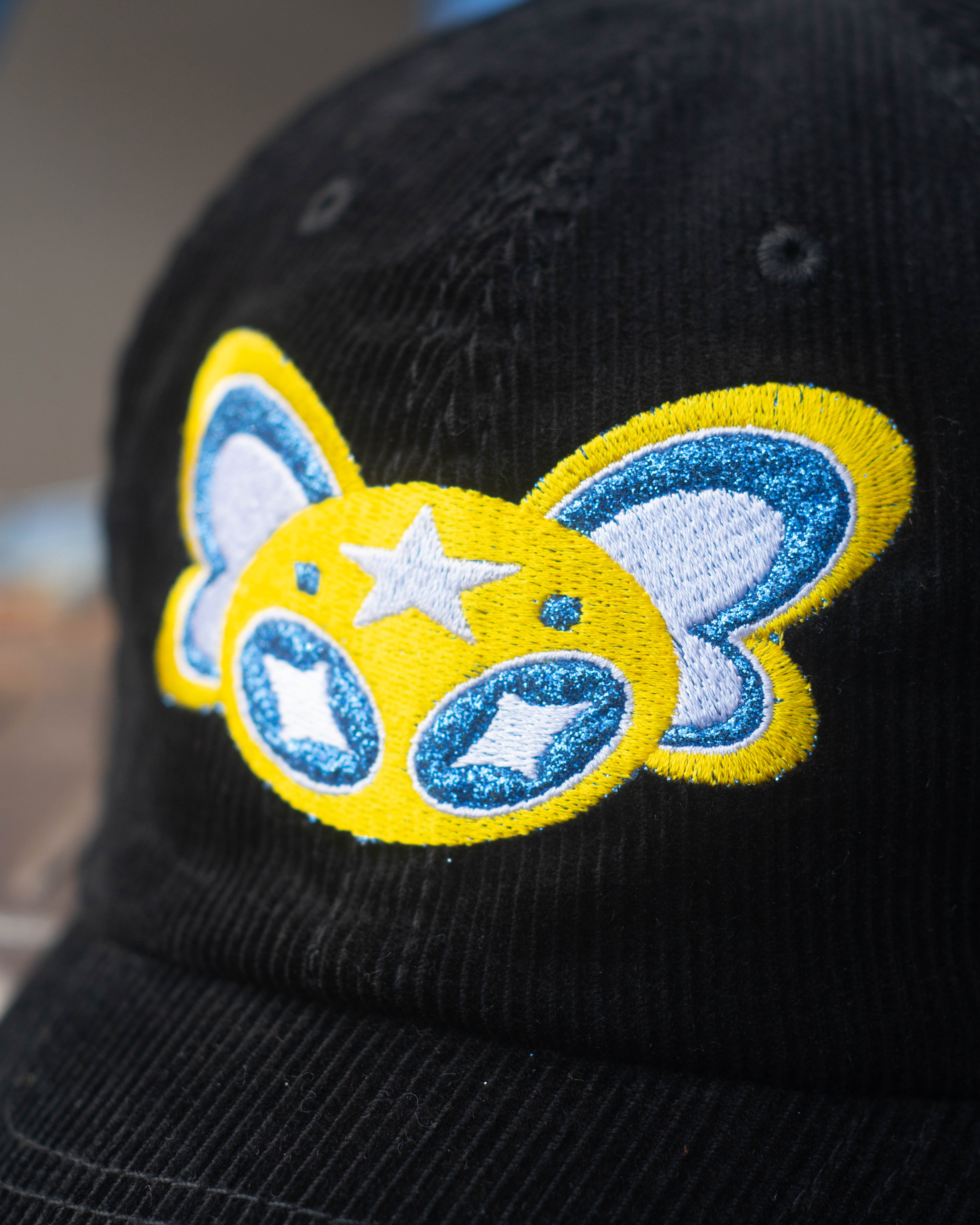 Papillon Corduroy Cap / Black or Navy